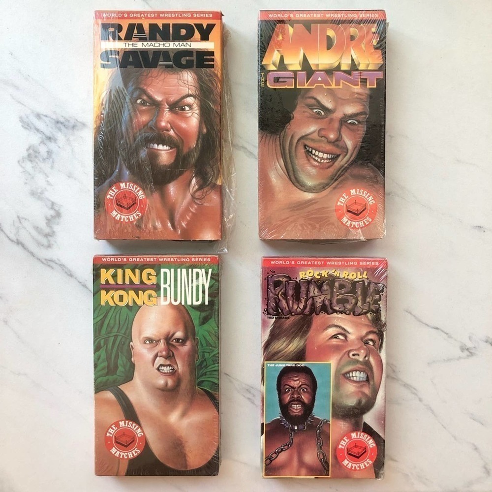 WWE Worlds Greatest Wrestling Series VHS Cassette tapes set Bundle Rare vintage